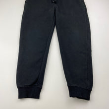 Load image into Gallery viewer, Boys H&amp;T, black fleece lined track pants, elasticated, Inside leg: 42cm, FUC, size 6,  