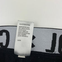 Load image into Gallery viewer, Boys H&amp;T, black fleece lined track pants, elasticated, Inside leg: 42cm, FUC, size 6,  