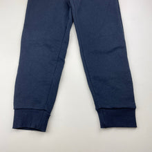 Load image into Gallery viewer, Unisex Primark, navy fleece lined track pants, elasticated, Inside leg: 45cm, GUC, size 5-6,  