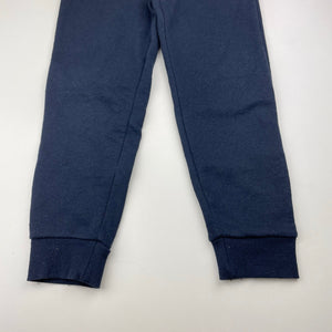Unisex Primark, navy fleece lined track pants, elasticated, Inside leg: 45cm, GUC, size 5-6,  
