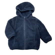 Load image into Gallery viewer, Boys Anko, lined navy fleece zip up jacket, FUC, size 2,  