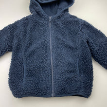 Load image into Gallery viewer, Boys Anko, lined navy fleece zip up jacket, FUC, size 2,  