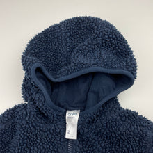 Load image into Gallery viewer, Boys Anko, lined navy fleece zip up jacket, FUC, size 2,  