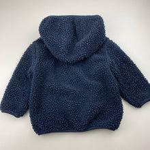 Load image into Gallery viewer, Boys Anko, lined navy fleece zip up jacket, FUC, size 2,  