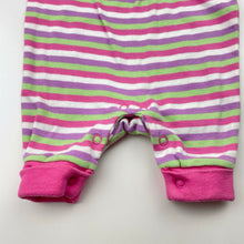 Load image into Gallery viewer, Girls NOW, vintage striped cotton romper, GUC, size 0000,  