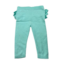 Load image into Gallery viewer, Girls Sprout, blue knit ruffle leggings / bottoms, EUC, size 0,  