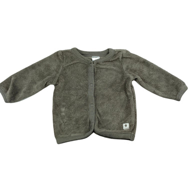 Carter's taupe terry long sleeve top, size 3 months, Pre-loved
