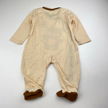 Load image into Gallery viewer, Unisex lightweight, coverall / romper, teddy bear, EUC, size 0,  