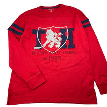 Load image into Gallery viewer, Boys Tommy Hilfiger, embroidered cotton long sleeve top, wash fade, armpit to armpit: 44cm, shoulder to cuff: 54cm, FUC, size 12-14,  