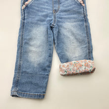 Load image into Gallery viewer, Girls Osh Kosh, stretch denim vestbak overalls / dungarees, Inside leg: 29cm, FUC, size 2,  