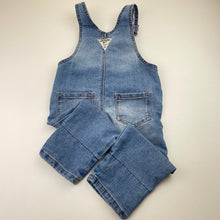 Load image into Gallery viewer, Girls Osh Kosh, stretch denim vestbak overalls / dungarees, Inside leg: 29cm, FUC, size 2,  