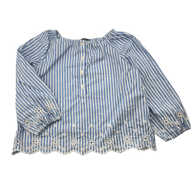 Girls Polo Ralph Lauren, embroidered lightweight cotton top, small light marks back neck, FUC, size 4,  