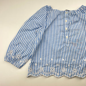Girls Polo Ralph Lauren, embroidered lightweight cotton top, small light marks back neck, FUC, size 4,  
