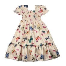Load image into Gallery viewer, Girls lightweight, dress, butterflies, EUC, size 4, L: 58cm