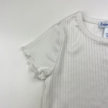 Load image into Gallery viewer, Girls Emma &amp; Elsa, ribbed lightweight short sleeve top, EUC, size 3,  