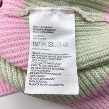 Load image into Gallery viewer, Girls H&amp;M, pink &amp; green knit sweater / jumper, EUC, size 11-12,  
