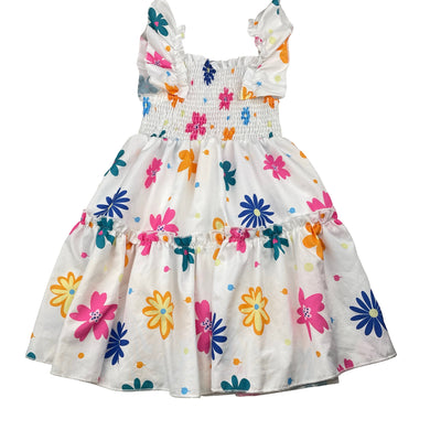 Girls lightweight, floral dress, EUC, size 4, L: 57cm