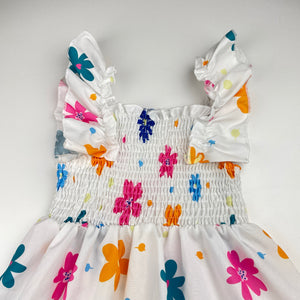 Girls lightweight, floral dress, EUC, size 4, L: 57cm