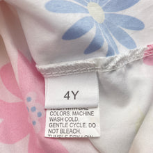Load image into Gallery viewer, Girls lightweight, floral dress, EUC, size 4, L: 57cm