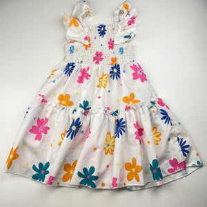 Girls lightweight, floral dress, EUC, size 4, L: 57cm