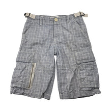 Load image into Gallery viewer, Boys Country Road, checked lightweight cotton cargo shorts, adjustable, FUC, size 7,  