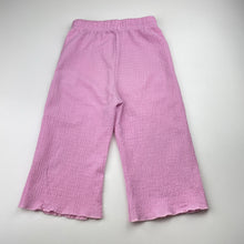 Load image into Gallery viewer, Girls Cotton On, pink lightweight pants, elasticated, Inside leg: 26cm, GUC, size 2,  