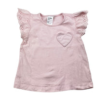 Load image into Gallery viewer, Girls Anko, pink cotton tee / top, FUC, size 0,  