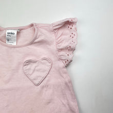 Load image into Gallery viewer, Girls Anko, pink cotton tee / top, FUC, size 0,  