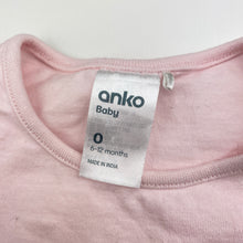 Load image into Gallery viewer, Girls Anko, pink cotton tee / top, FUC, size 0,  