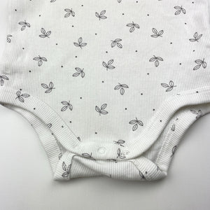 Unisex Target, ribbed organic cotton blend bodysuit / romper, GUC, size 00,  