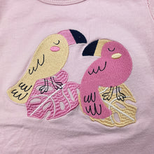 Load image into Gallery viewer, Girls Sprout, embroidered cotton tee / top, birds, GUC, size 1,  