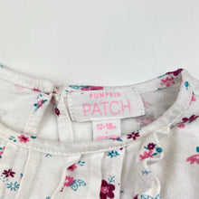 Load image into Gallery viewer, Girls Pumpkin Patch, floral cotton long sleeve top, EUC, size 1,  