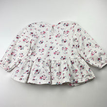 Load image into Gallery viewer, Girls Pumpkin Patch, floral cotton long sleeve top, EUC, size 1,  