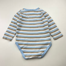 Load image into Gallery viewer, Boys Ollie's Place, striped cotton bodysuit / romper, GUC, size 1,  