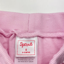 Load image into Gallery viewer, Girls Sprout, pink cotton shorts, elasticated, FUC, size 0,  