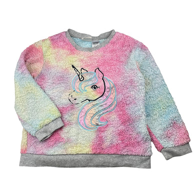 Girls Peter Alexander, fleece winter pyjama top, unicorn, FUC, size 6,  