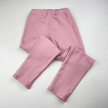 Load image into Gallery viewer, Girls Milkshake, pink ribbed pants, elasticated, Inside leg: 40cm, FUC, size 5,  