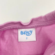 Load image into Gallery viewer, Girls Bluey, cotton long sleeve tee / top, small light marks, FUC, size 2,  