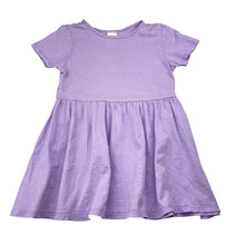 Load image into Gallery viewer, Girls Target, purple cotton t-shirt dress, EUC, size 2, L: 47cm