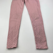 Load image into Gallery viewer, Girls H&amp;M, fleece lined leggings, elasticated, Inside leg: 50cm, GUC, size 7,  