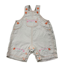Load image into Gallery viewer, Girls Ackermans Baby, embroidered cotton overalls / shortalls, GUC, size 000,  