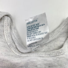 Load image into Gallery viewer, Unisex Anko, grey marle cotton bodysuit / romper, GUC, size 000,  
