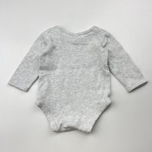 Load image into Gallery viewer, Unisex Anko, grey marle cotton bodysuit / romper, GUC, size 000,  
