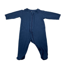 Load image into Gallery viewer, Unisex Anko, navy cotton zip coverall / romper, GUC, size 0000,  