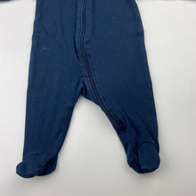 Load image into Gallery viewer, Unisex Anko, navy cotton zip coverall / romper, GUC, size 0000,  