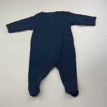 Load image into Gallery viewer, Unisex Anko, navy cotton zip coverall / romper, GUC, size 0000,  