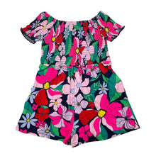 Load image into Gallery viewer, Girls Cotton On, colourful floral cotton playsuit, FUC, size 6,  