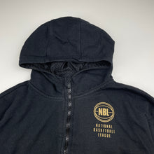 Load image into Gallery viewer, Boys NBL Official, fleece lined zip hoodie sweater, no size, armpit to armpit: 40cm, armpit to cuff: 32cm, FUC, size 6-7,  
