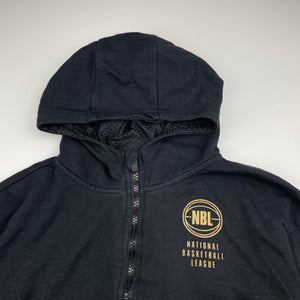 Boys NBL Official, fleece lined zip hoodie sweater, no size, armpit to armpit: 40cm, armpit to cuff: 32cm, FUC, size 6-7,  