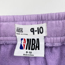 Load image into Gallery viewer, Unisex Cotton On, NBA LA Lakers fleece lined track pants, Inside leg: 54cm, FUC, size 9-10,  